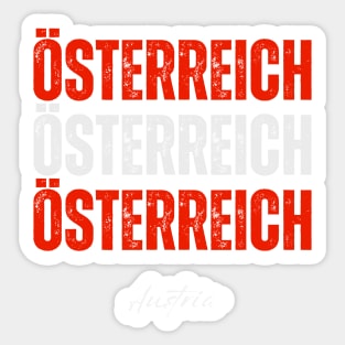 Austria flag, austrian flag Sticker